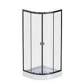 W88G-205-080BT64 X-Joy Twin Slide, Душевое ограждение без поддона, 80x80, профиль черный