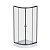 W88G-205-080BT64 X-Joy Twin Slide, Душевое ограждение без поддона, 80x80, профиль черный