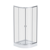 W88E-205-080MT64 X-Joy Twin Slide, Душевое ограждение c поддоном, 80x80, профиль мат хром