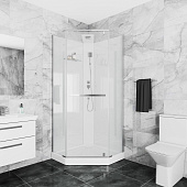 Кабина CHIKA901T душевая без крыши Ceruttispa (90x90x215-225)