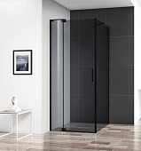 Душевой уголок Cezares SLIDER-AH-1-100-90/100-GRIGIO-NERO черный