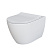 Унитаз Queen 113T20101R (570*360*400) БЕЛЫЙ МАТОВЫЙ подвесной БЕЗОБОДКОВЫЙ с тонкой крышкой, 2 места