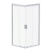 DX35WG-403-090MT Душ. огр.Skyline Square 90х90x190, профиль мат. хром, стекло прозрачное,ручка New